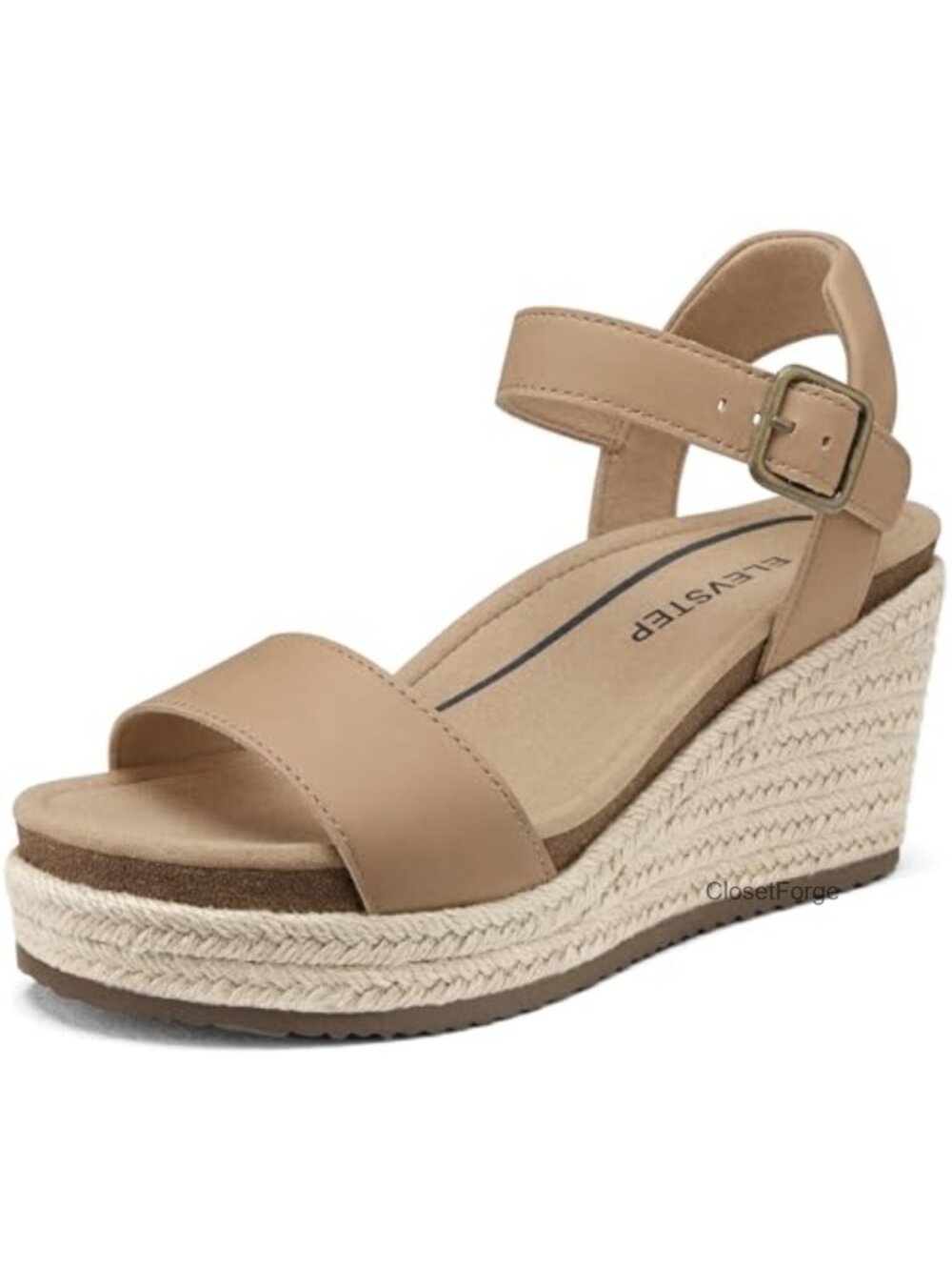 Genuine Leather Orthopedic Wedge Sandals Arch Support Espadrilles